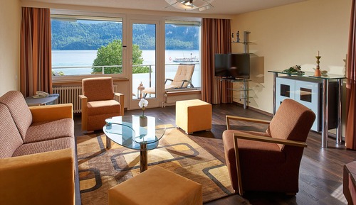 Suite, balcón, vistas al lago