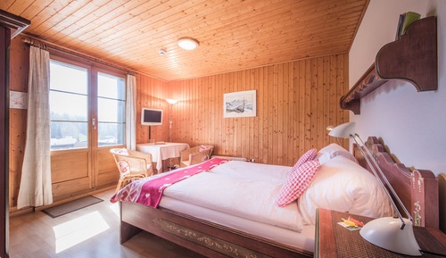 Habitación doble, balcón, vistas a la montaña (Jungfrau)