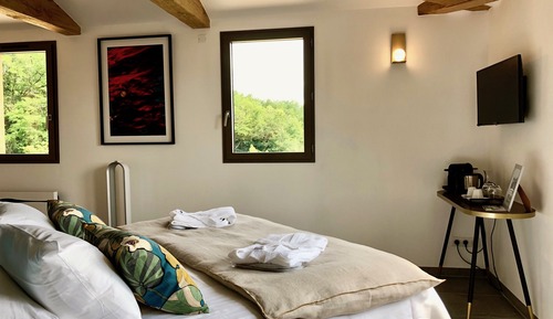 Habitación panorámica doble, bañera de hidromasaje, vistas al valle