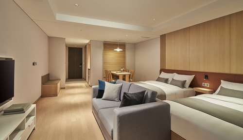Habitación familiar con 2 camas individuales