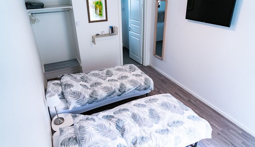 Habitación Confort con 1 cama doble o 2 individuales, vistas al jardín