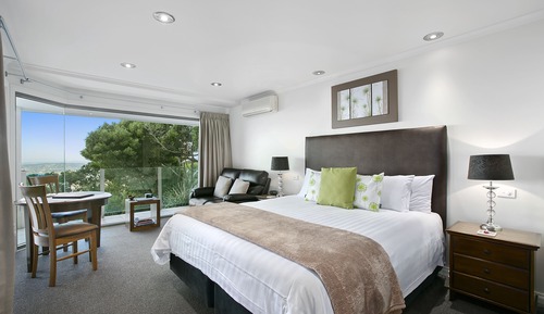 Suite Confort, 1 cama de matrimonio grande, vistas a la bahía, mirando al mar