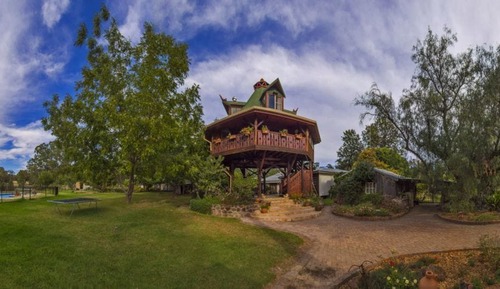 Casa en un árbol, varias camas