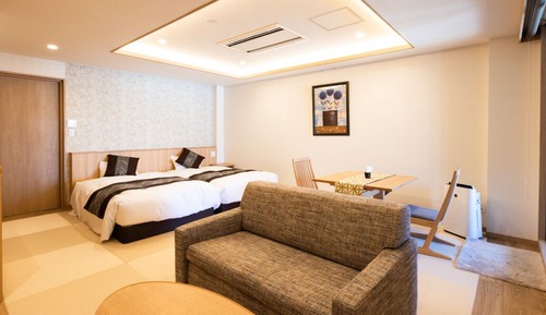 SHIKON, Japanese Western Style Twin Room with Open-air bath, Non Smoking