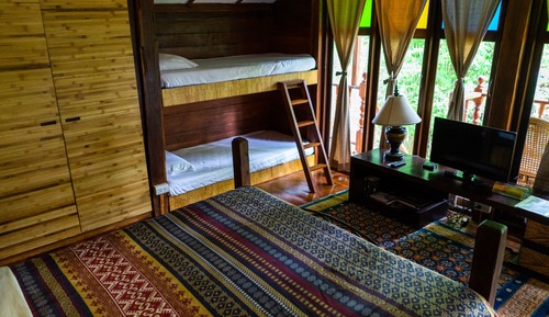 Cabaña clásica, 1 habitación, vistas al jardín