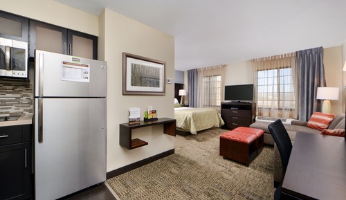 Suite estudio, 1 cama de matrimonio, cocina