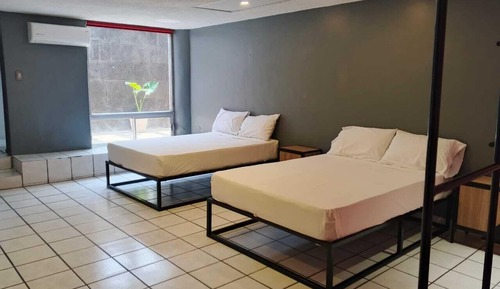 Habitación estándar, 2 camas dobles, patio