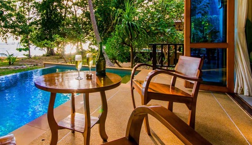 Villa de lujo, 1 habitación, piscina privada, frente a la playa (Adult Only)