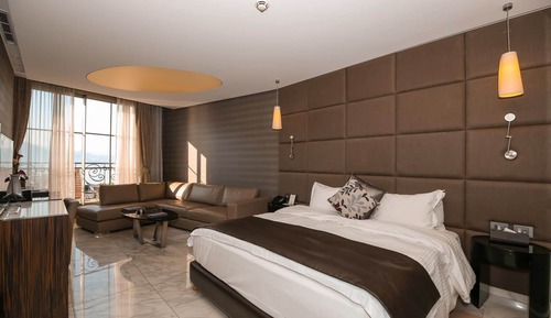 Suite junior, 1 cama de matrimonio grande, bañera de hidromasaje, vistas al mar