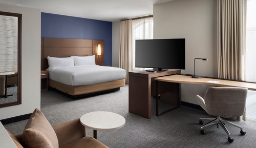Suite estudio, 1 cama de matrimonio grande con sofá cama