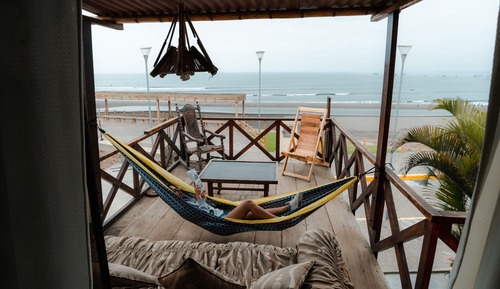 Habitación cuádruple básica, vistas a la playa
