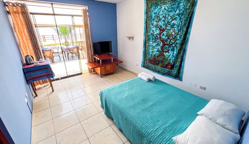Habitación básica, vistas al jardín, junto a la playa