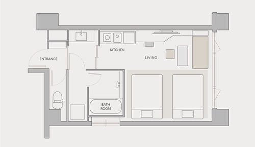 Habitación superior con 2 camas individuales