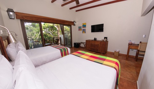 Habitación estándar doble, vistas parciales al lago