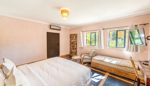 Habitación Deluxe, terraza, vistas al jardín