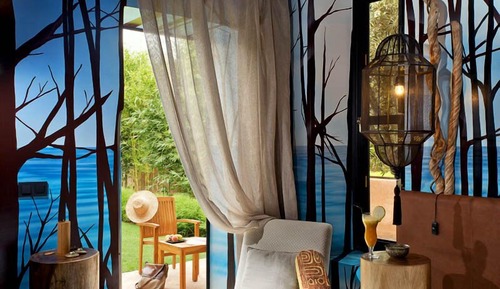 Habitación Deluxe, terraza, vistas al jardín