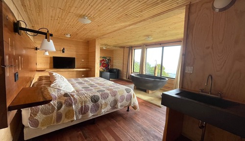 Suite estudio panorámica, 1 cama de matrimonio grande