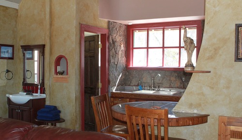 Chalet, 1 cama de matrimonio con sofá cama, cocina