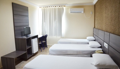 Habitación triple Deluxe, 3 camas individuales, baño privado