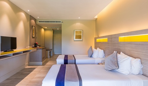 Habitación Grand con 2 camas individuales, vistas a la montaña (Deluxe)