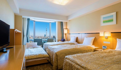 Habitación cuádruple estándar, no fumadores (Skytree Side)