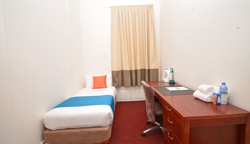 Habitación básica, 1 cama individual, baño compartido