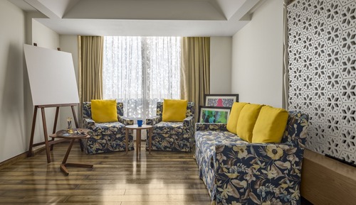 Suite, bañera, vistas al valle