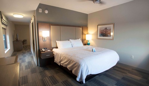Suite, 1 cama de matrimonio grande, no fumadores, frigorífico y microondas (Wet Bar)