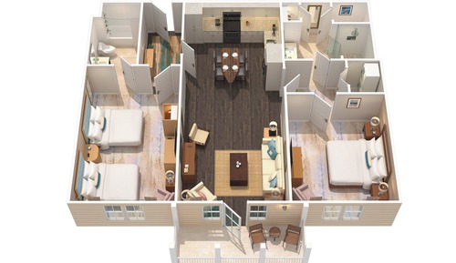Villa, 2 habitaciones