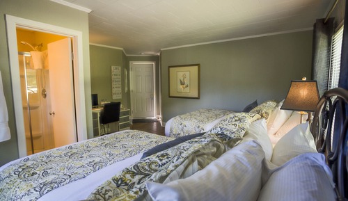 Suite, 2 camas dobles, vistas al jardín