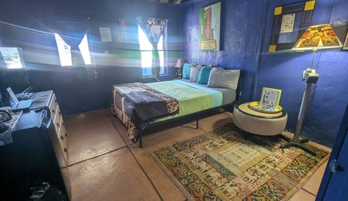 Habitación económica, 1 cama de matrimonio, no fumadores, vistas al patio