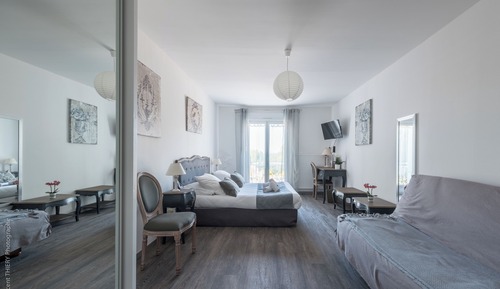 Habitación cuádruple familiar, 2 camas de matrimonio, balcón