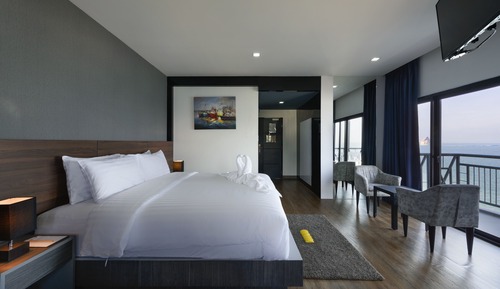Habitación Deluxe doble, 1 habitación, vistas al mar