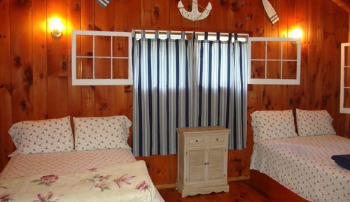 Cabaña básica, 2 camas de matrimonio