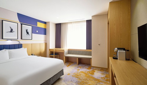 Habitación Deluxe, 1 cama de matrimonio grande, bañera accesible, vistas a la ciudad