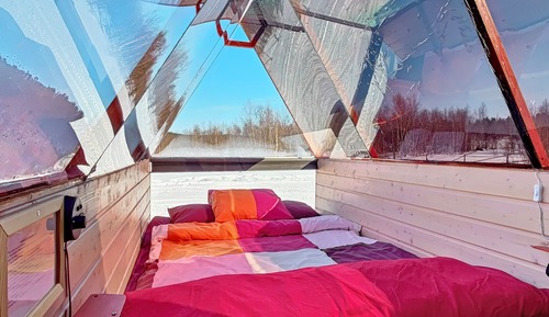 Cabaña panorámica, 1 cama doble