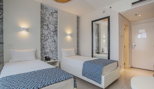 Habitación estándar con 2 camas individuales (SOFA CAMA SOLTEIRO)