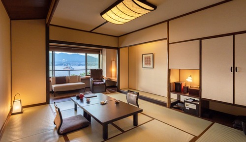 Habitación tradicional, vistas a la bahía (Mizuori)