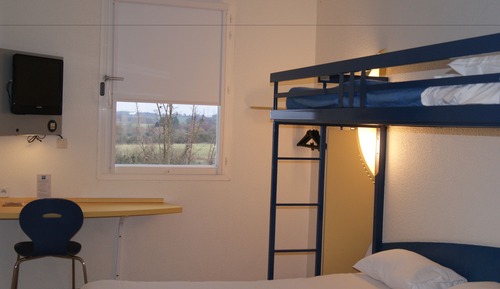 Habitación triple, varias camas