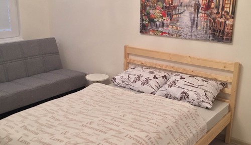 Estudio, 1 cama doble con sofá cama
