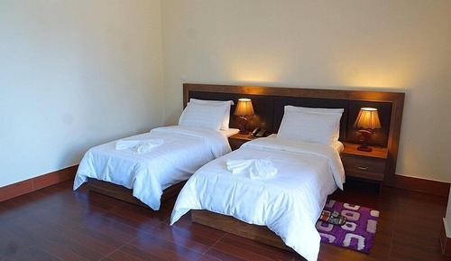 Habitación con 2 camas individuales, accesible para personas con discapacidad, vistas a la ciudad