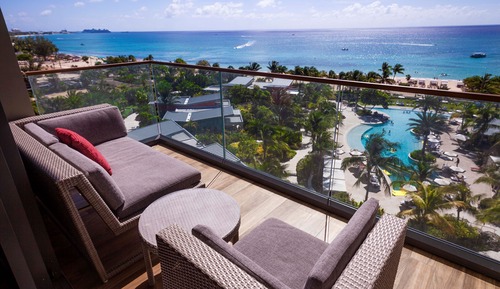 Habitación Premium, 2 camas de matrimonio, vistas a la piscina, frente al mar