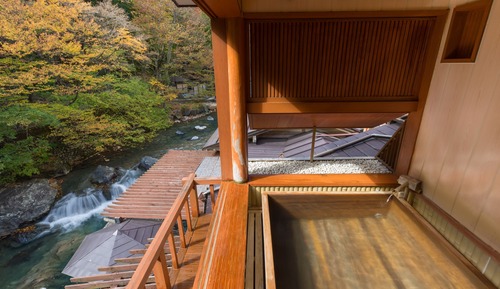 Habitación panorámica, no fumadores, vistas al río (Japanese Style, Open Air Bath)