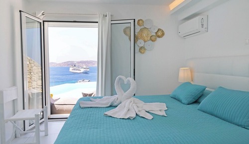Apartamento Deluxe, 3 habitaciones, piscina privada, frente al mar