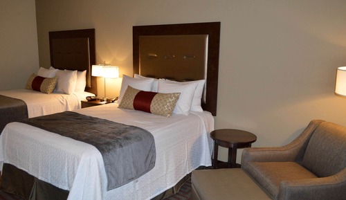Habitación estándar, 2 camas de matrimonio, no fumadores, frigorífico y microondas
