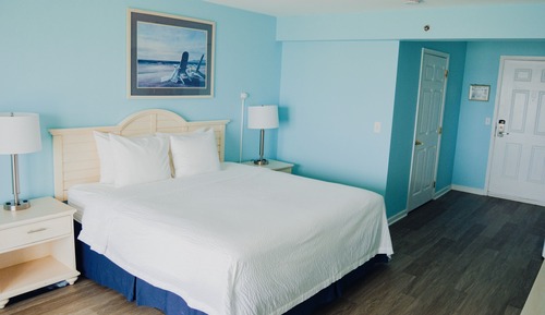 Habitación panorámica, 1 cama de matrimonio grande, balcón, frente al mar