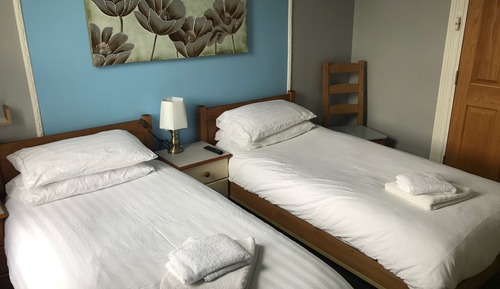 Habitación estándar con 2 camas individuales, baño privado