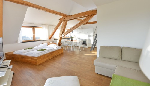 Suite de luna de miel, 2 habitaciones, cocina básica, vistas a la montaña