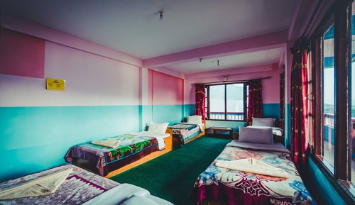 Dormitorio compartido básico, dormitorio mixto, vistas al lago