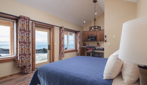 Cabaña Deluxe, 1 cama de matrimonio grande, bañera de hidromasaje, vistas al mar